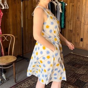 100% Cotton Dress with Pockets High Neck Sleevless